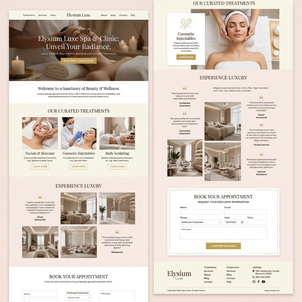 Mẫu Website Y tế Thẩm mỹ