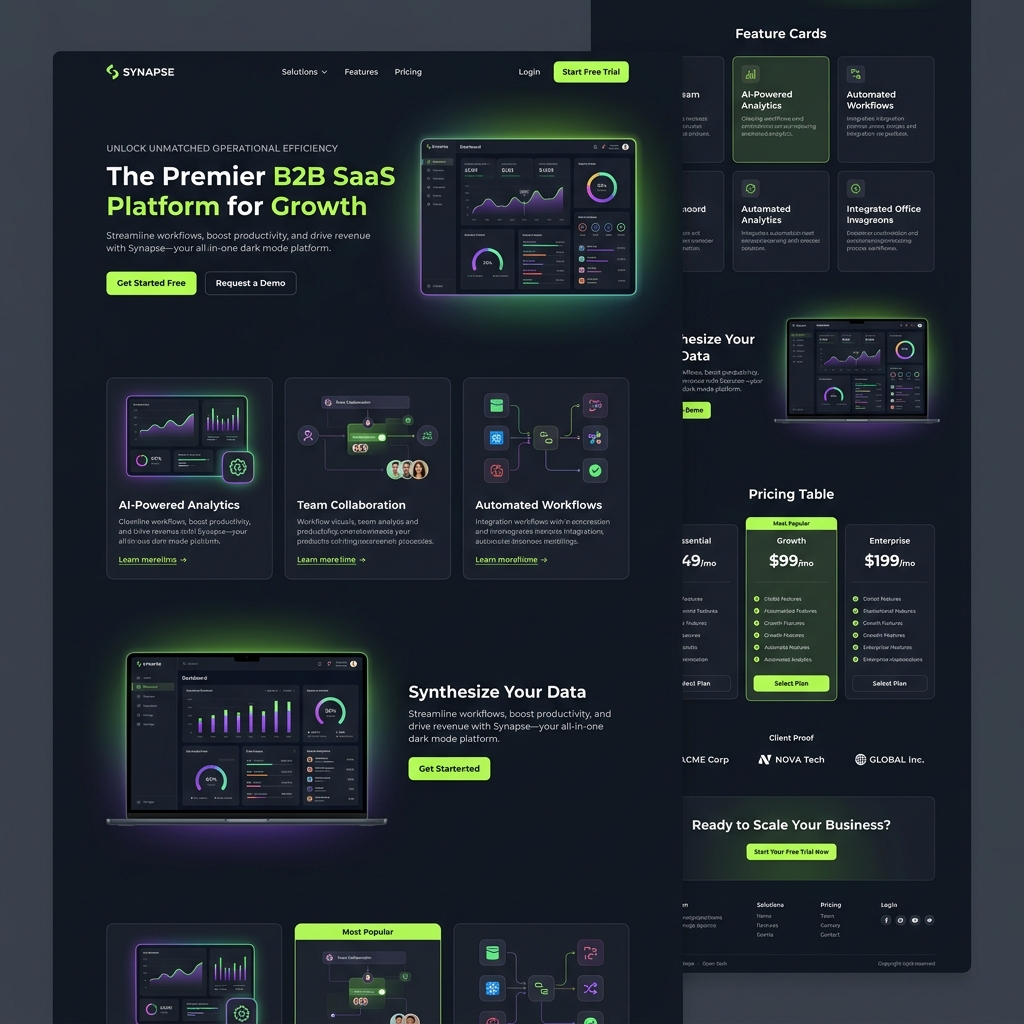 Mẫu Website Phần mềm Công nghệ